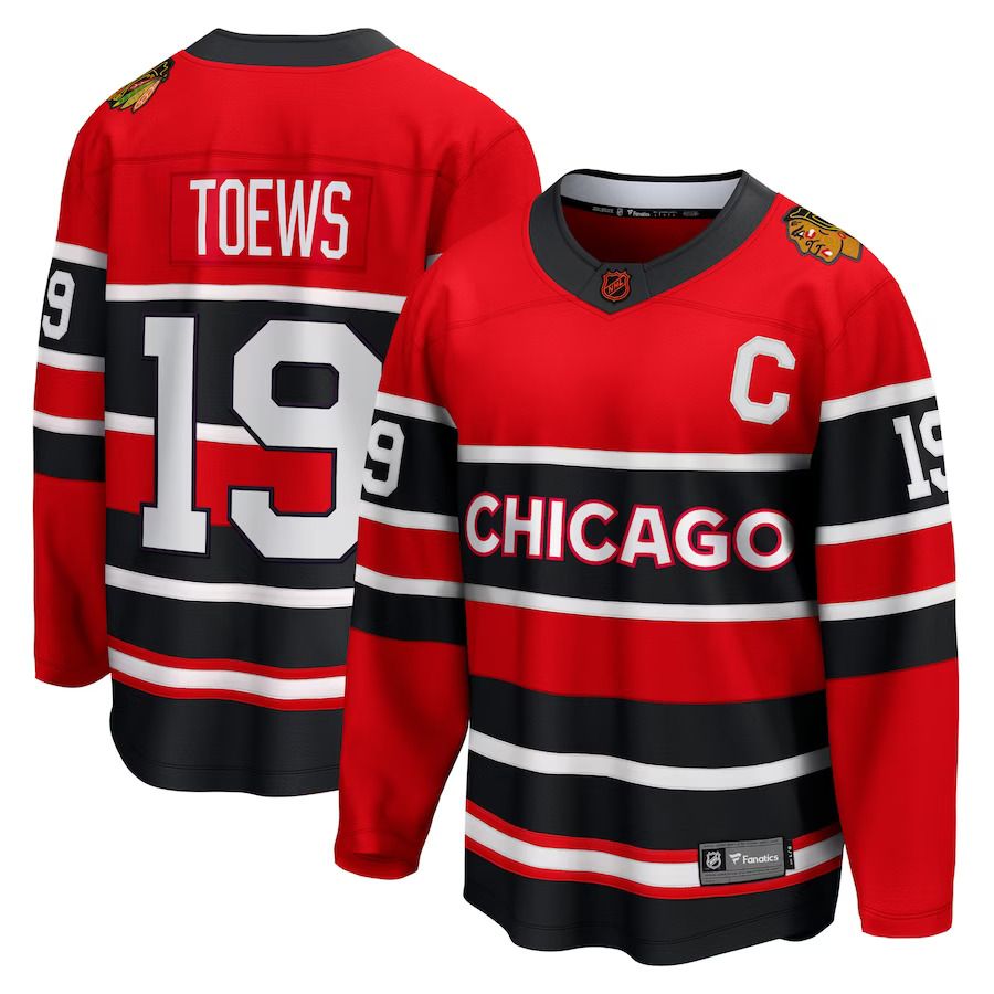 Men Chicago Blackhawks 19 Jonathan Toews Fanatics Branded Red Special Edition Breakaway Player NHL Jersey